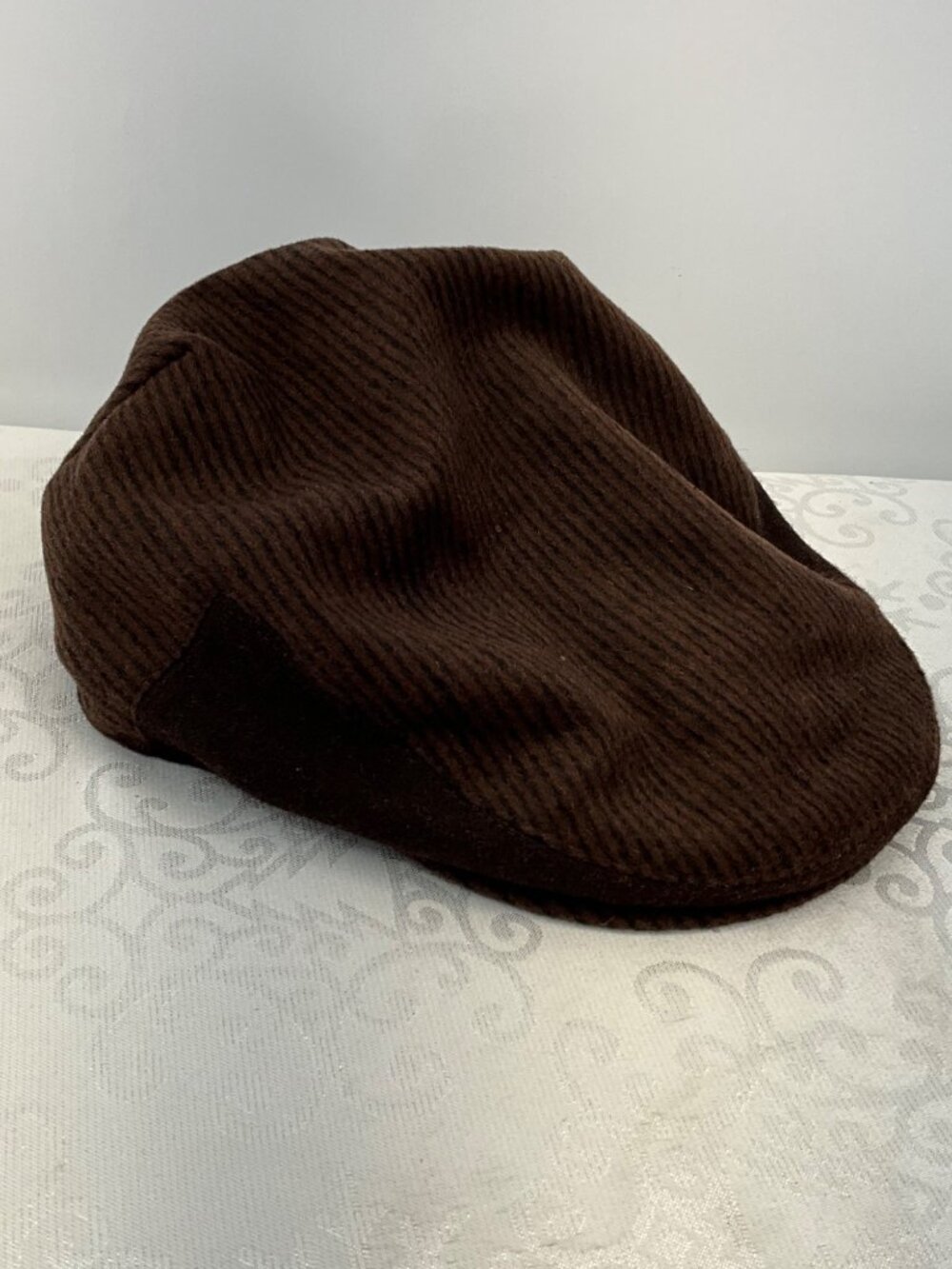 Scala Brown Wool Blend‎ Newsboy Cap Medium